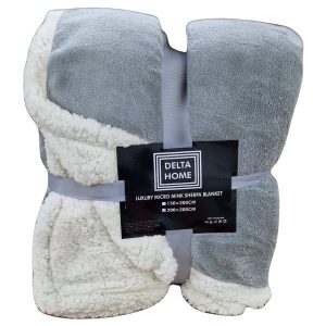 Ćebe sa krznom - Sivo