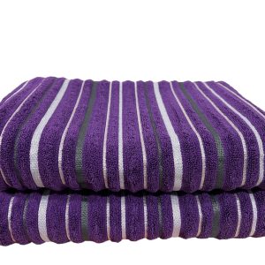 Peškir Linije Plavi 70x130cm Ljubičasti