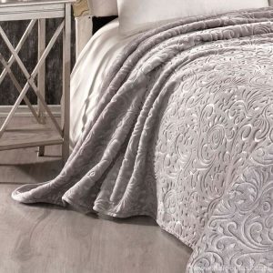 Ćebe Bahar Soft singl ležaj Sivo