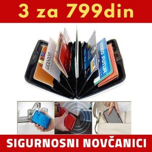 Sigurnosni novčanici za kartice - 3 za 799din!
